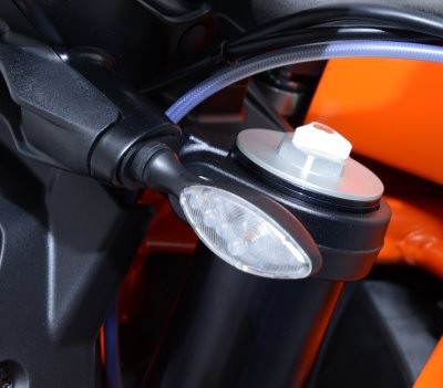 Front Indicator Adapter Kit for the KTM 1290 Superduke '14- '24, KTM 790 Duke '18-'25, 790 Adventure '19-'22, 1290 Super Duke R ’20- '24 & KTM 890 Adventure '20-'22