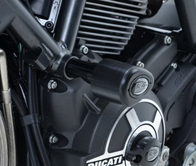 Crash Protectors - Aero Style for Ducati Scrambler Classic & Icon (800) '15-'18, Urban Enduro '15-'17, Scrambler Sixty2 '16-'18, Desert Sled '18- & Ducati Scrambler Street Classic '18
