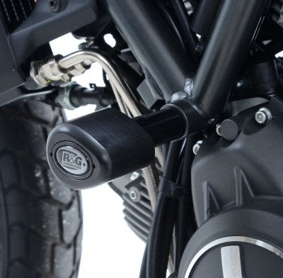 Crash Protectors - Aero Style for Ducati Scrambler Classic & Icon (800) '15-'18, Urban Enduro '15-'17, Scrambler Sixty2 '16-'18, Desert Sled '18- & Ducati Scrambler Street Classic '18