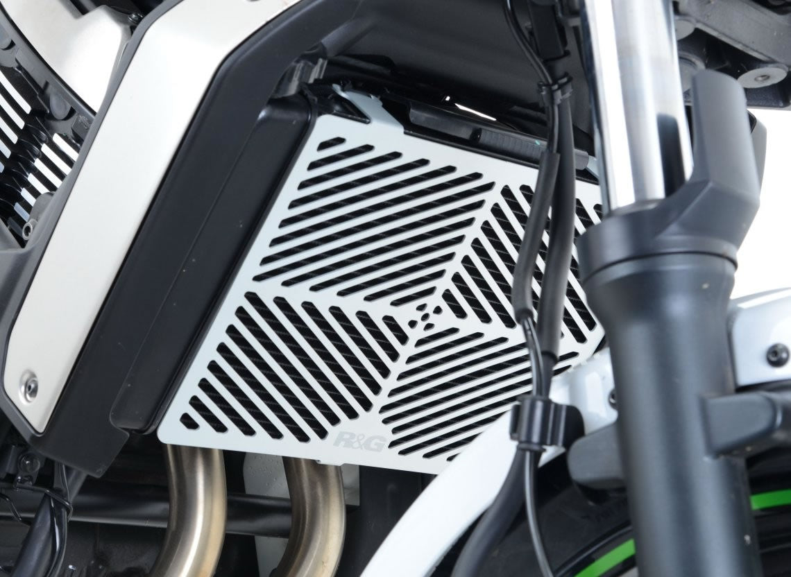 Brushed Aluminium Radiator Guard for the Kawasaki Vulcan S '15- & Vulcan Cafe '18-