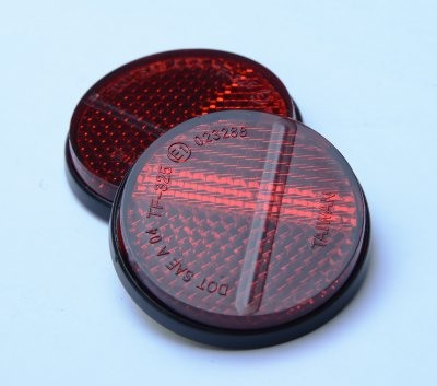 Licence Plate Reflector 4cm E-Marked