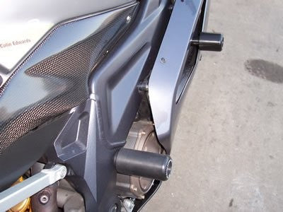 Crash Protectors - Classic Style for Aprilia RSVR/Factory '04/Tuono '06-'10 rear engine mount