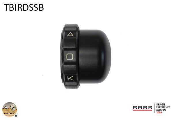 Kaoko Throttle Stabilizer for the Triumph Thunderbird Storm 1700 (2012-2014) With stainless steel and painted black end-weights)