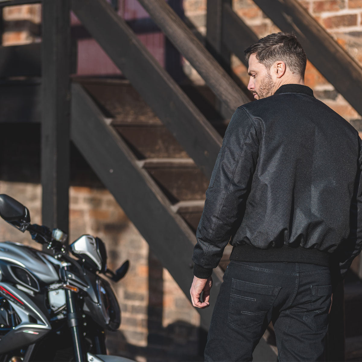 Spada Airforce 1 CE WP Bomber Jacket Black