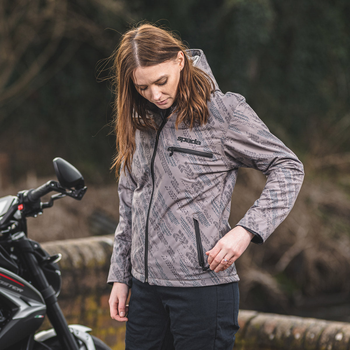 Spada Grid CE Jacket Ladies Track Khaki