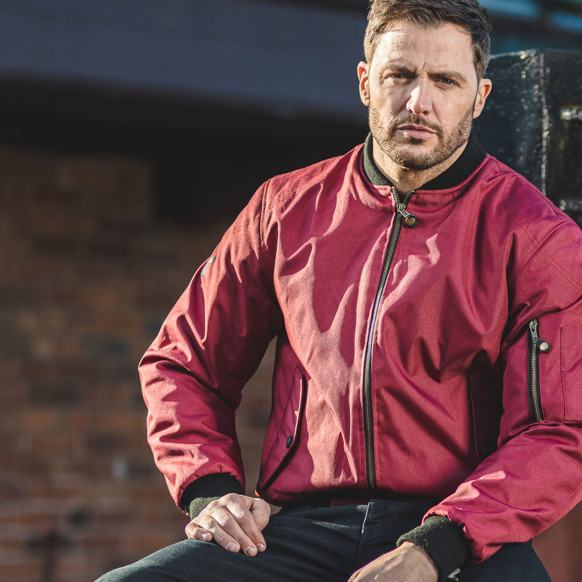 Spada Airforce 1 CE WP Bomber Jacket Red