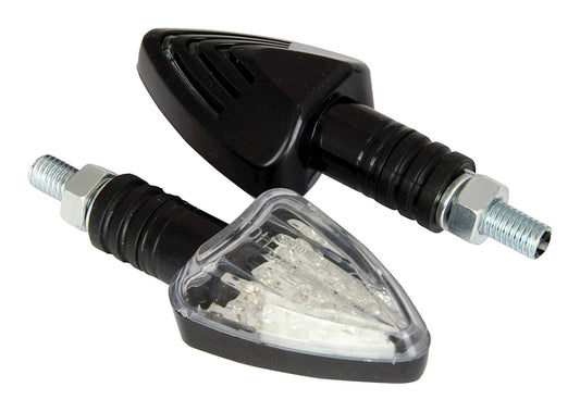 Bike It LED Arrow Indicators With Black Body And Clear Lens