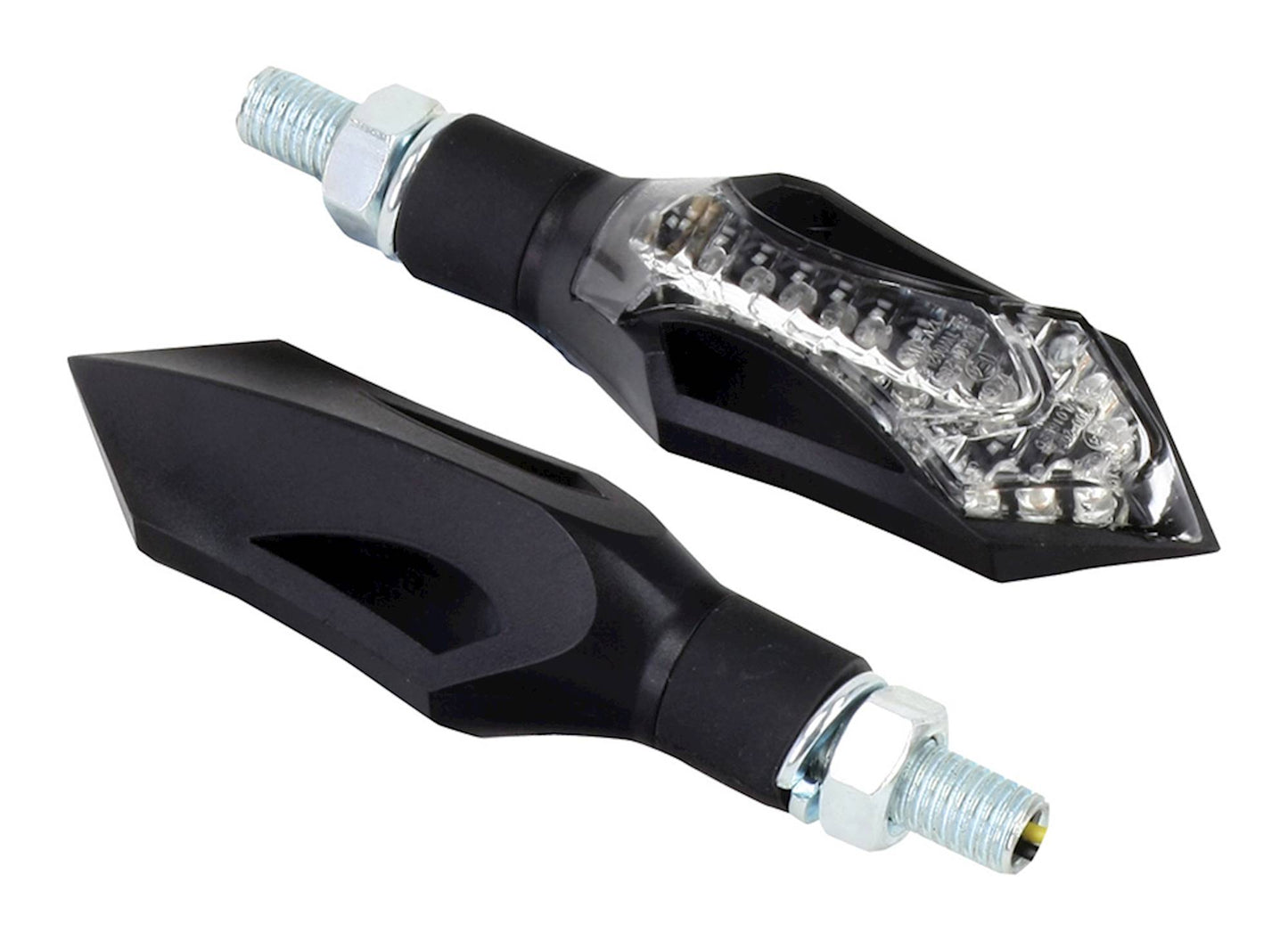 Bike It LED Blade Indicators With Black Body And Clear Lens