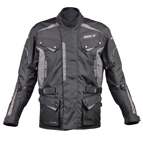 Bike It 'Burhou' All-Season Motorcycle Adventure Jacket + Bike It 'Burhou' Textile Waterproof Motorcycle Adventure Touring Pants/Trousers