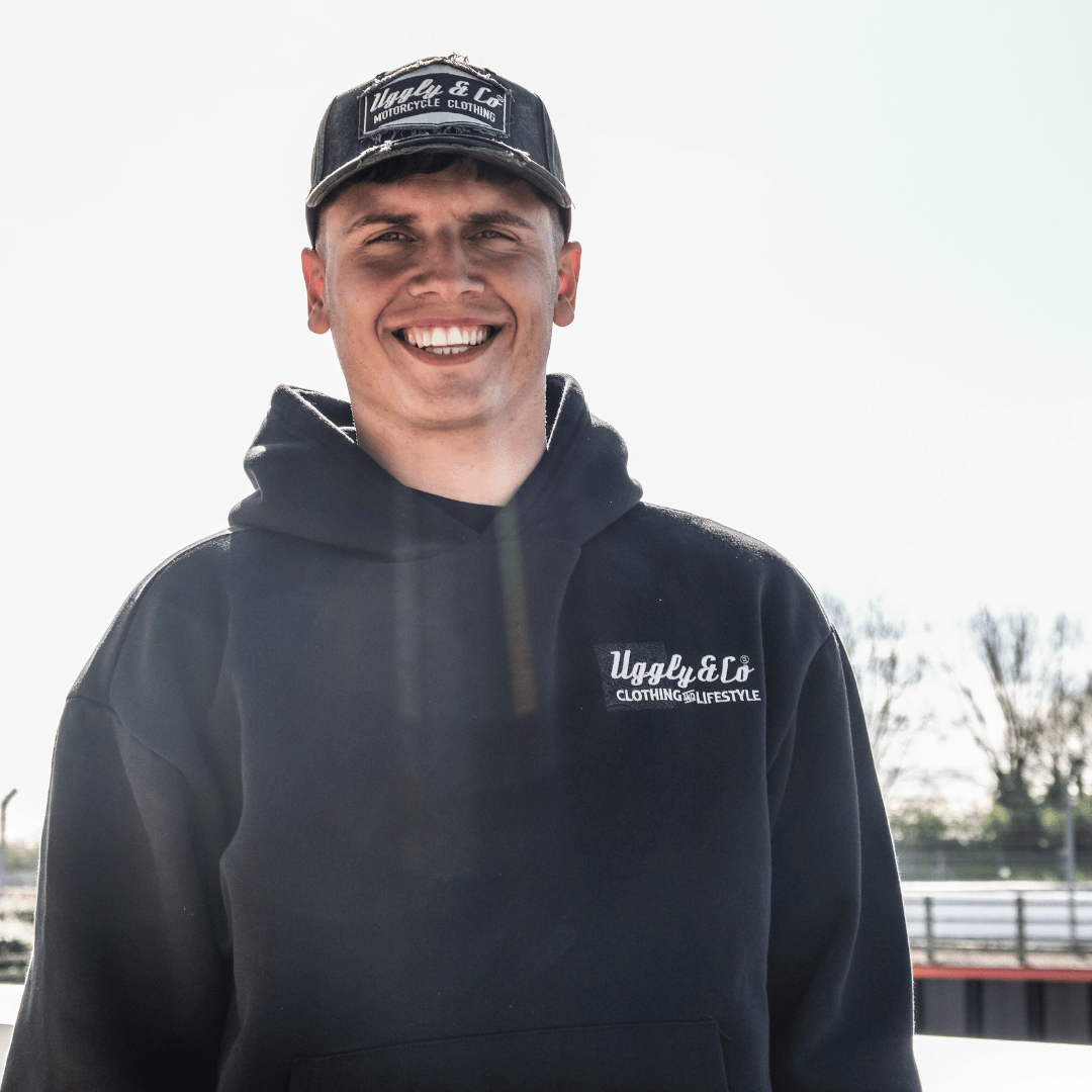 Black Surf Diamond Hoodie by Uggly & Co