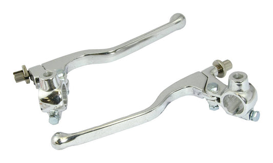 Bike It Lever Assembly Universal Long Chrome (With Mirror Boss) Pair