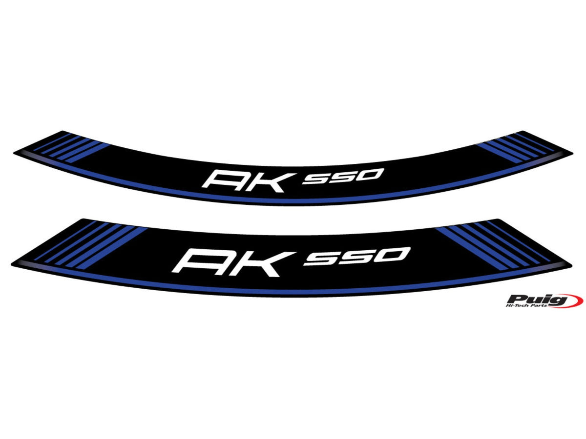 Wheel Rim Stickers - Blue
