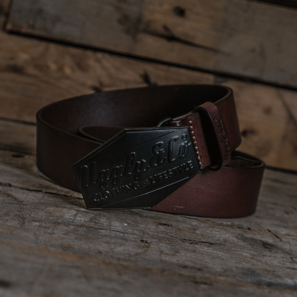 Leather Diamond Belt by Uggly & Co