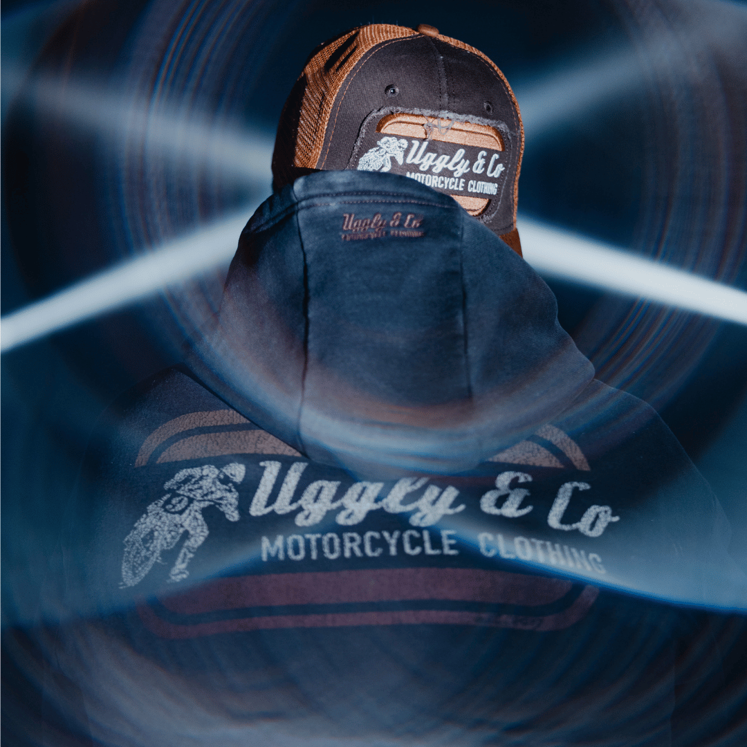 Black Flattrack Hoodie by Uggly & Co