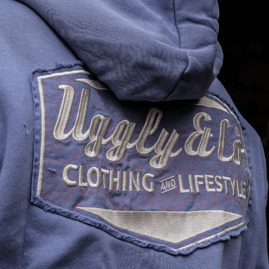 Purple Surf Diamond Hoodie by Uggly & Co