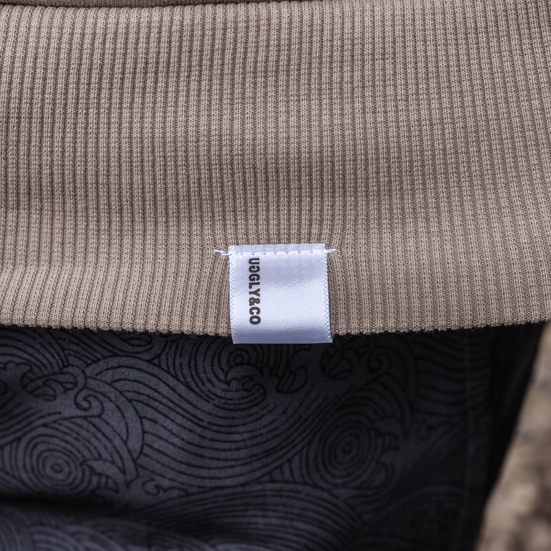 Beige Surf Diamond Hoodie by Uggly & Co
