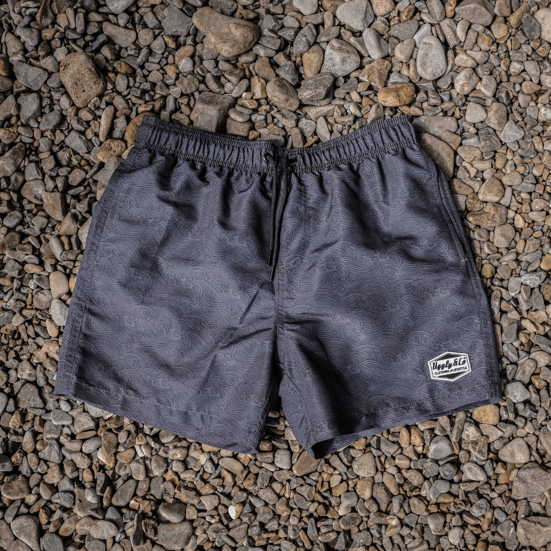 Black Diamond Swim Shorts by Uggly & Co