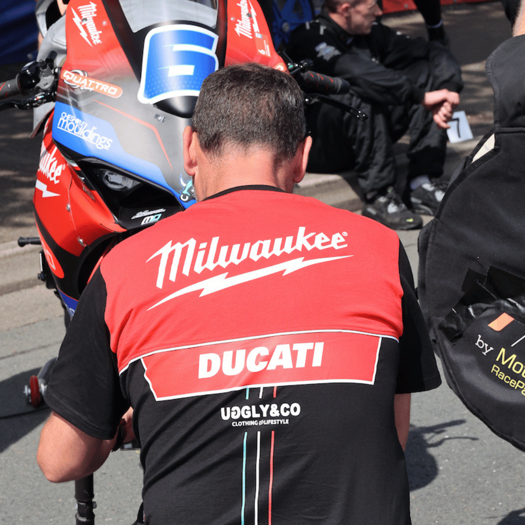 Milwaukee Tools x Ducati Tee Team Wear by Uggly & Co