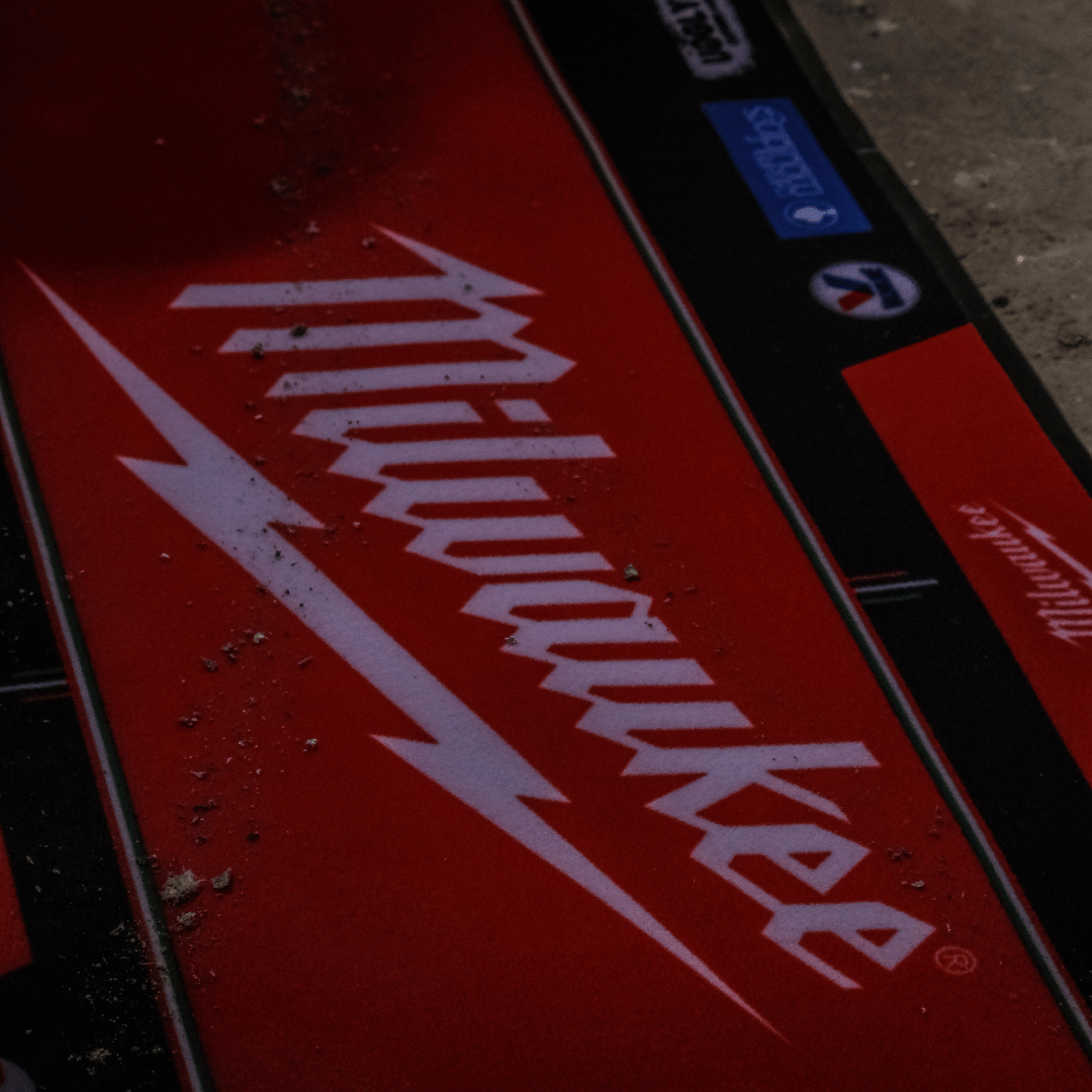 Milwaukee Tools Motorcycle Garage Mat by Uggly & Co