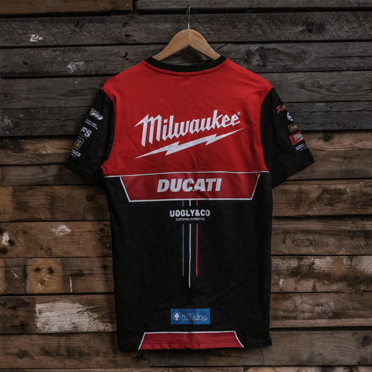 Milwaukee Tools x Ducati Tee Team Wear by Uggly & Co