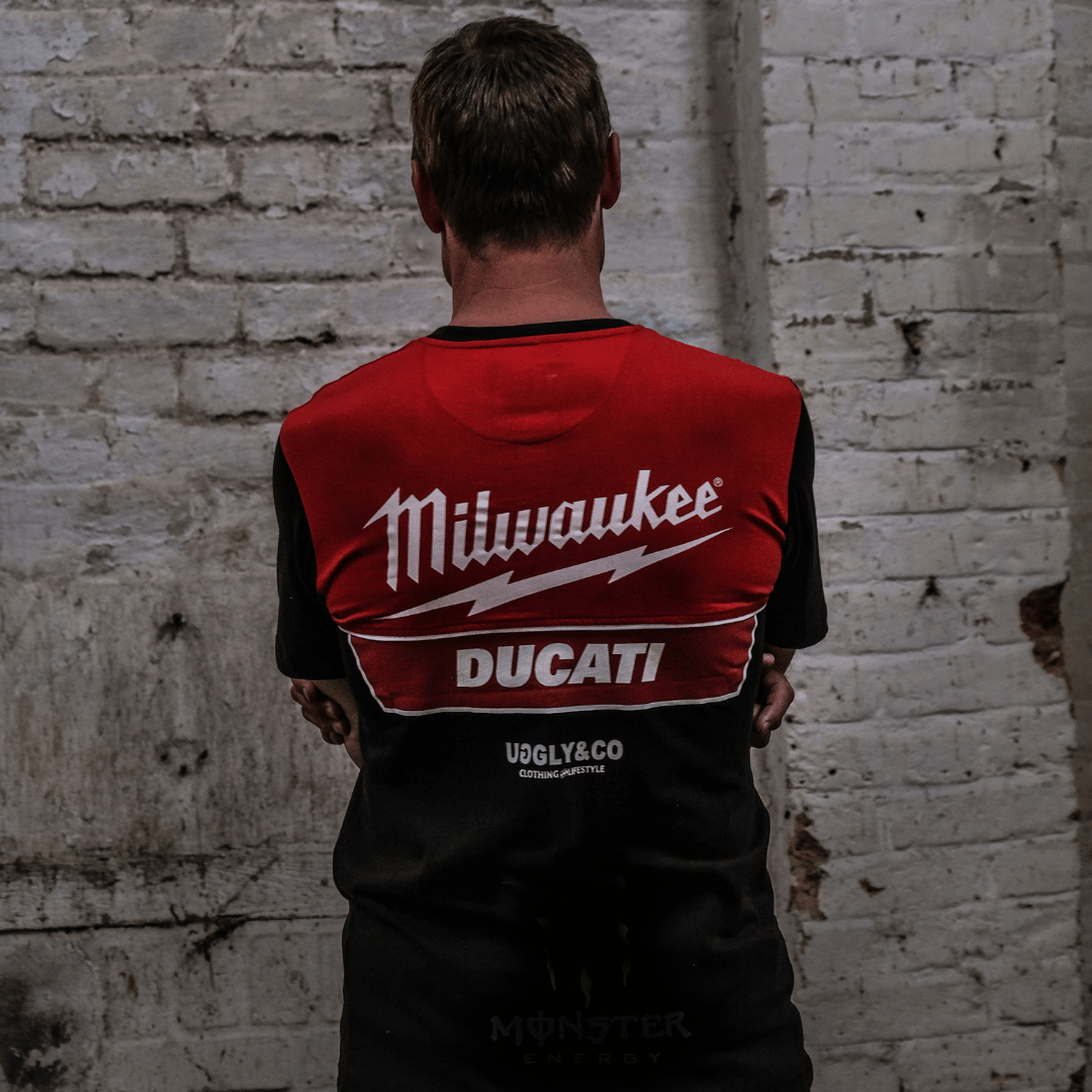 Milwaukee Tools x Ducati Tee Team Wear by Uggly & Co