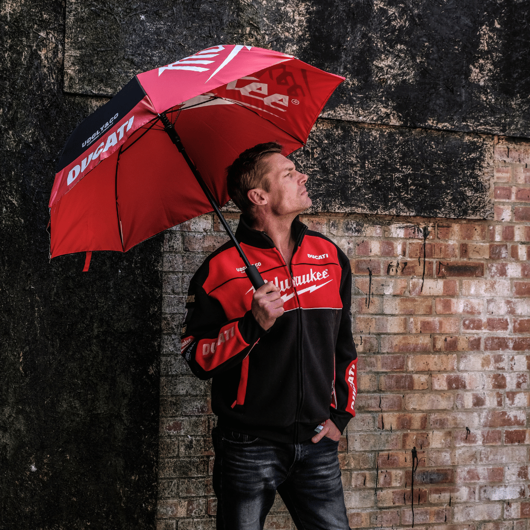 Milwaukee Tools x Ducati Umbrella by Uggly & Co
