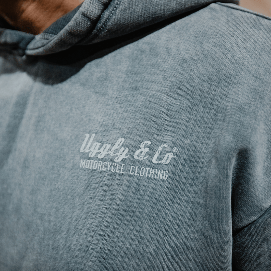 Blue Diamond Acid Wash Hoodie by Uggly & Co