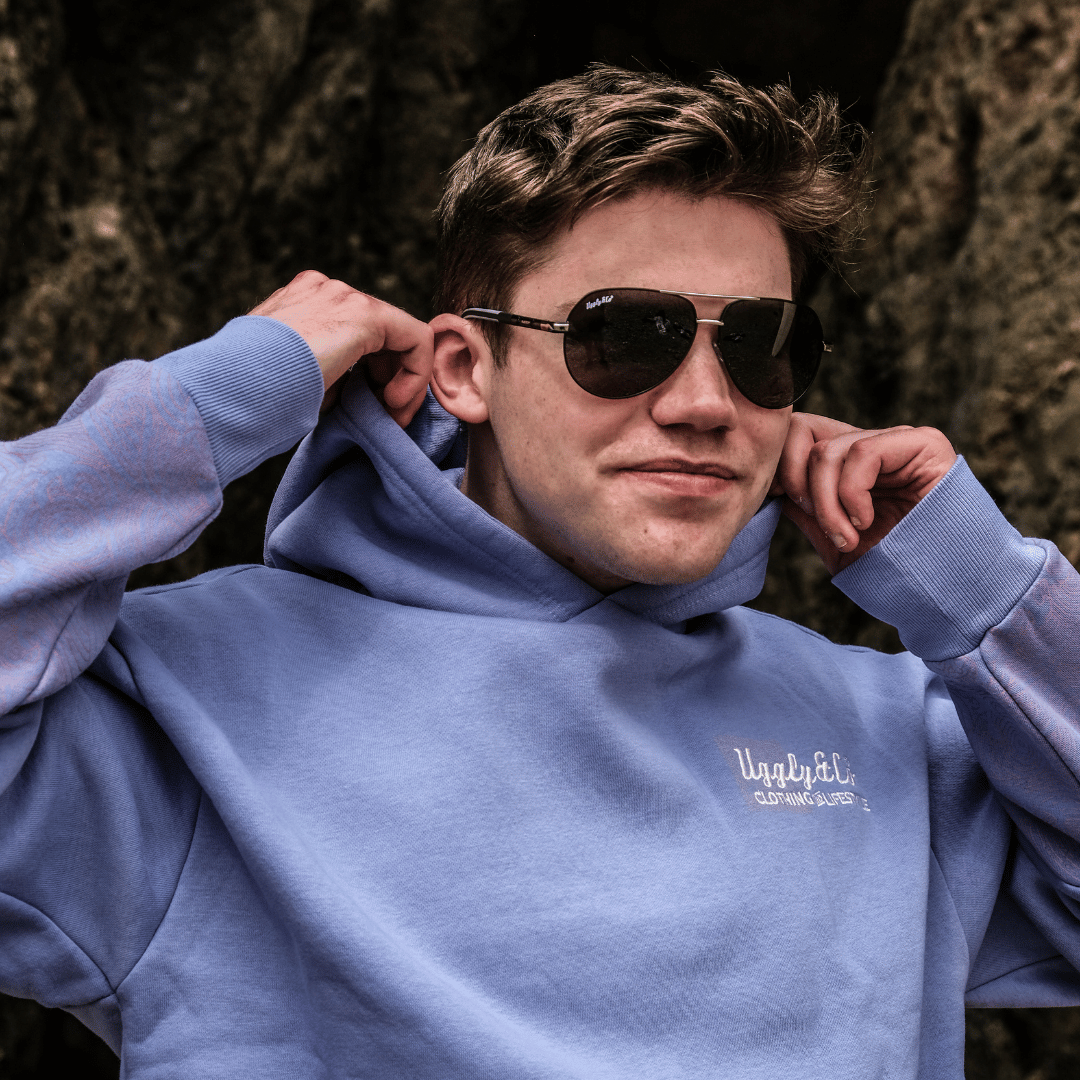 Purple Surf Diamond Hoodie by Uggly & Co