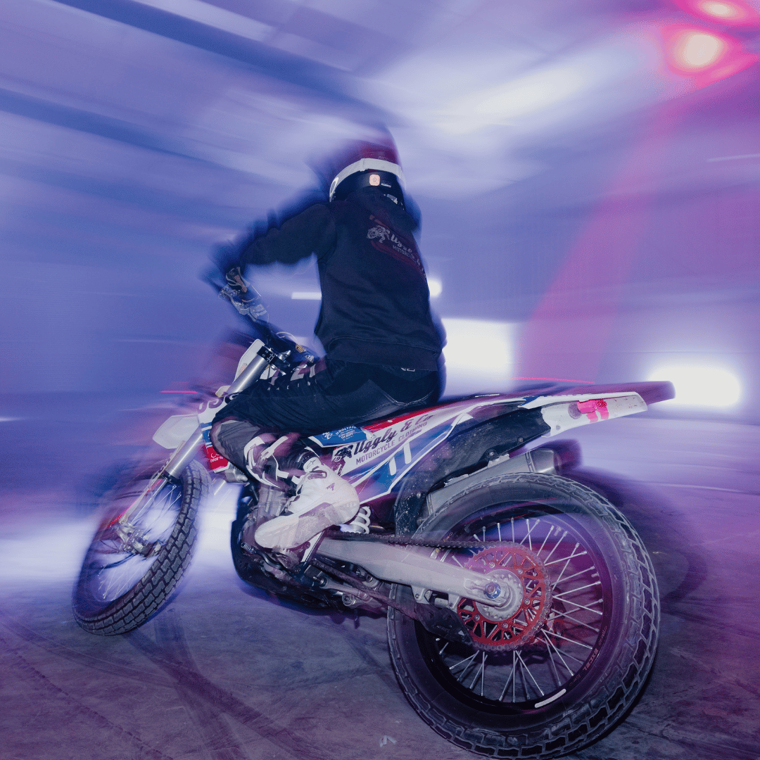 Black Flattrack Hoodie by Uggly & Co