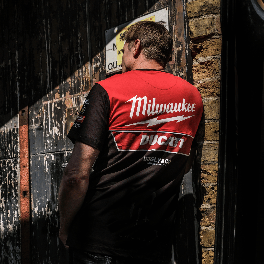 Milwaukee Tools x Ducati Tee Team Wear by Uggly & Co
