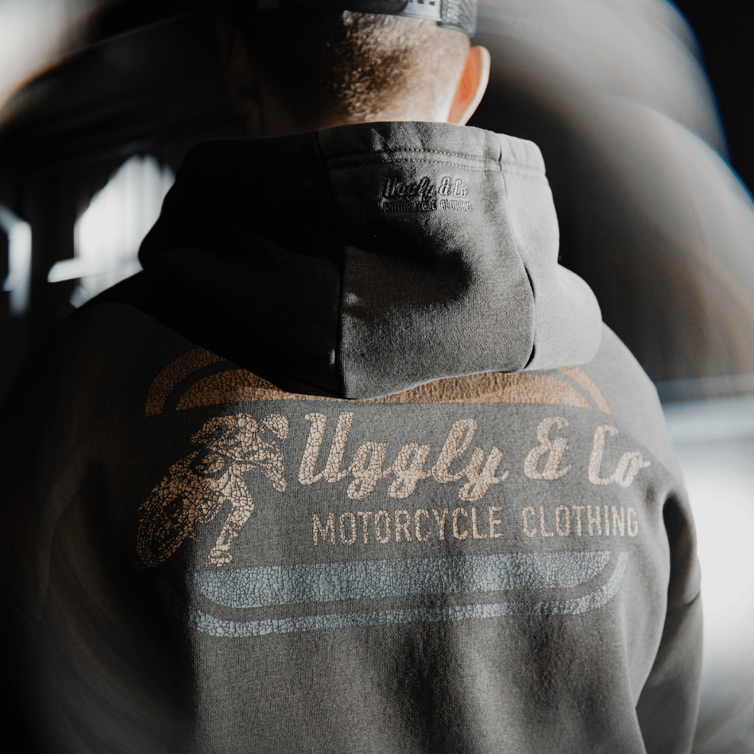 Olive Flattrack Hoodie by Uggly & Co