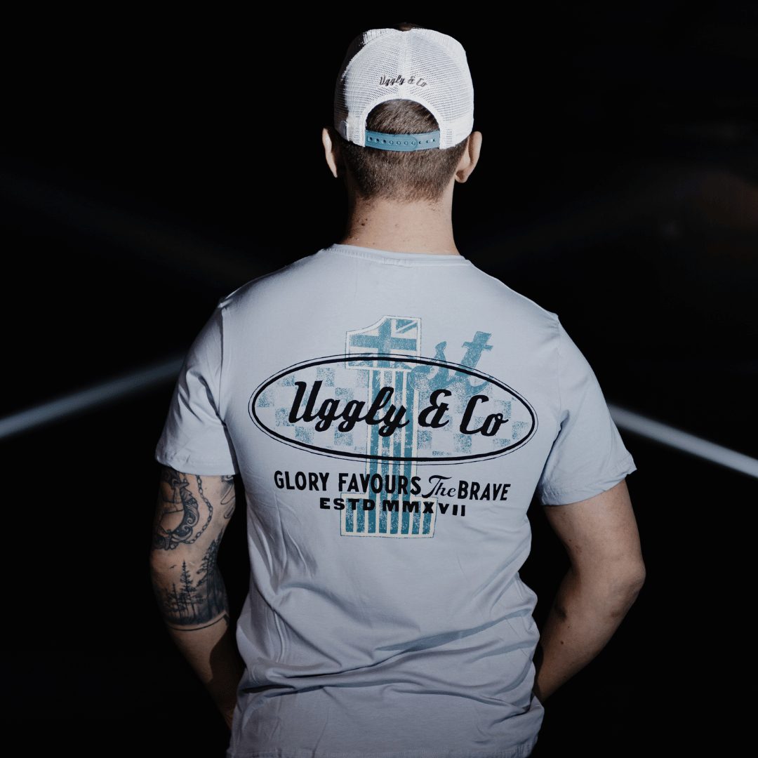 Dusty Flattrack No.1 Tee by Uggly & Co