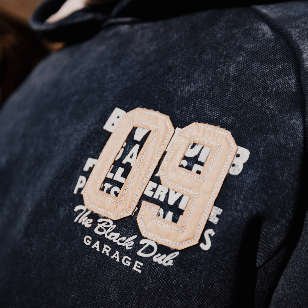 Navy Parts & Spares '09' Hoodie by Uggly & Co