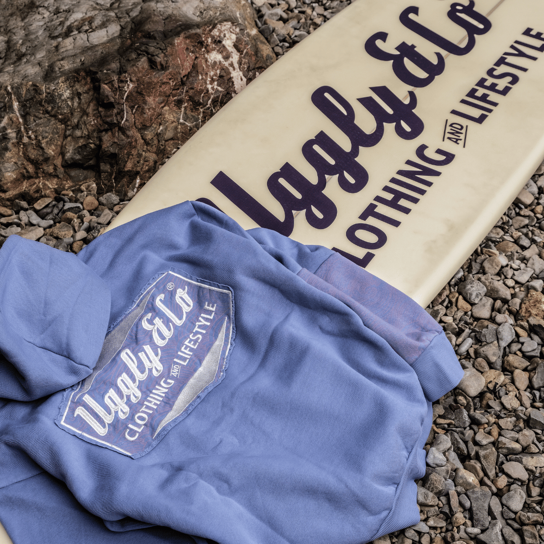Purple Surf Diamond Hoodie by Uggly & Co
