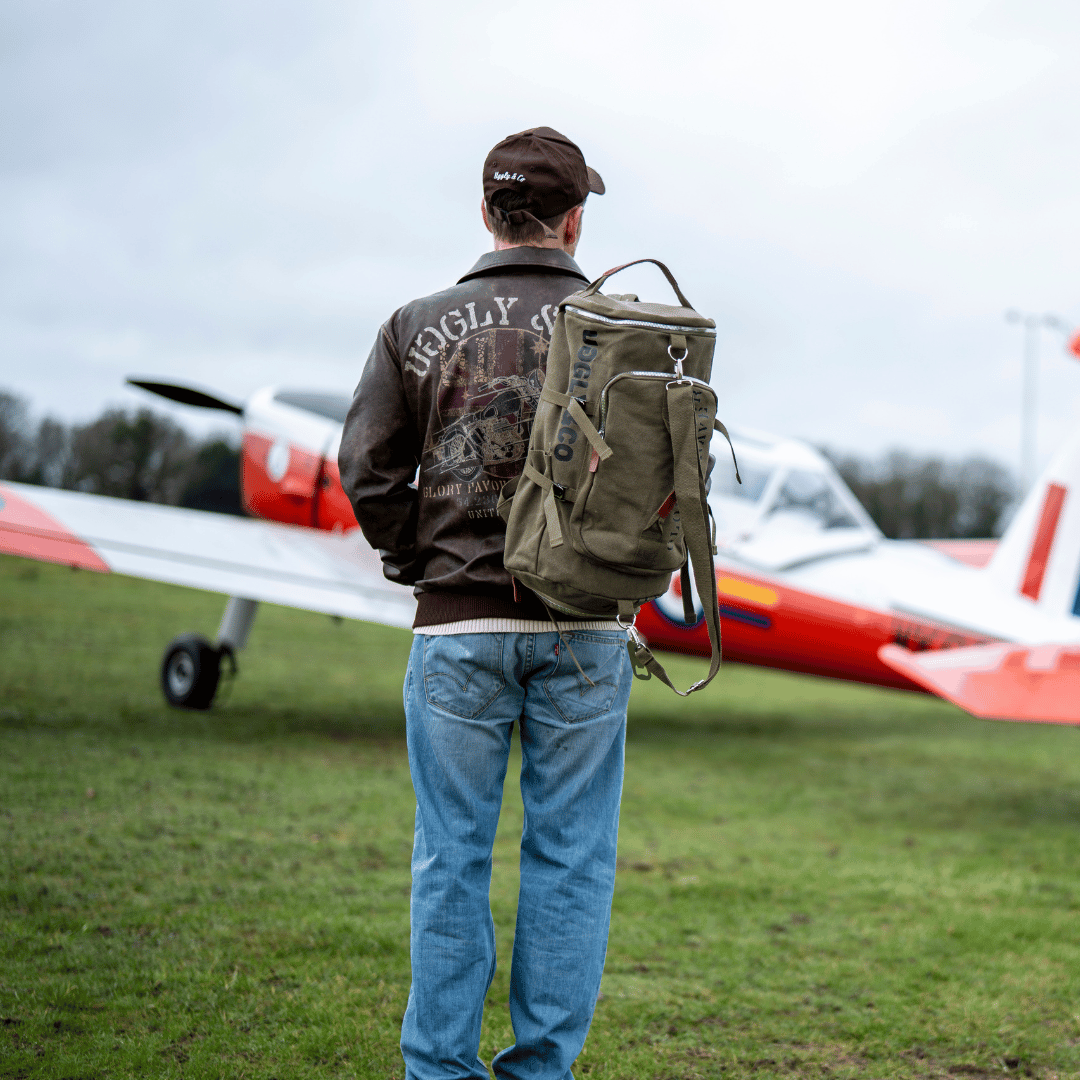 Green 'Aviation' Duffle Bag by Uggly & Co