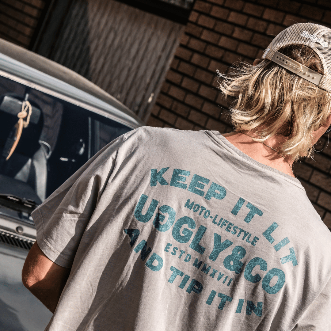 Mist Keep it Lit' Tee by Uggly & Co