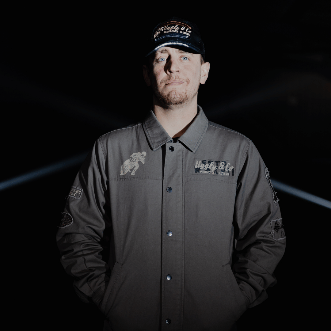 Grey Flattrack Moto Shacket by Uggly & Co