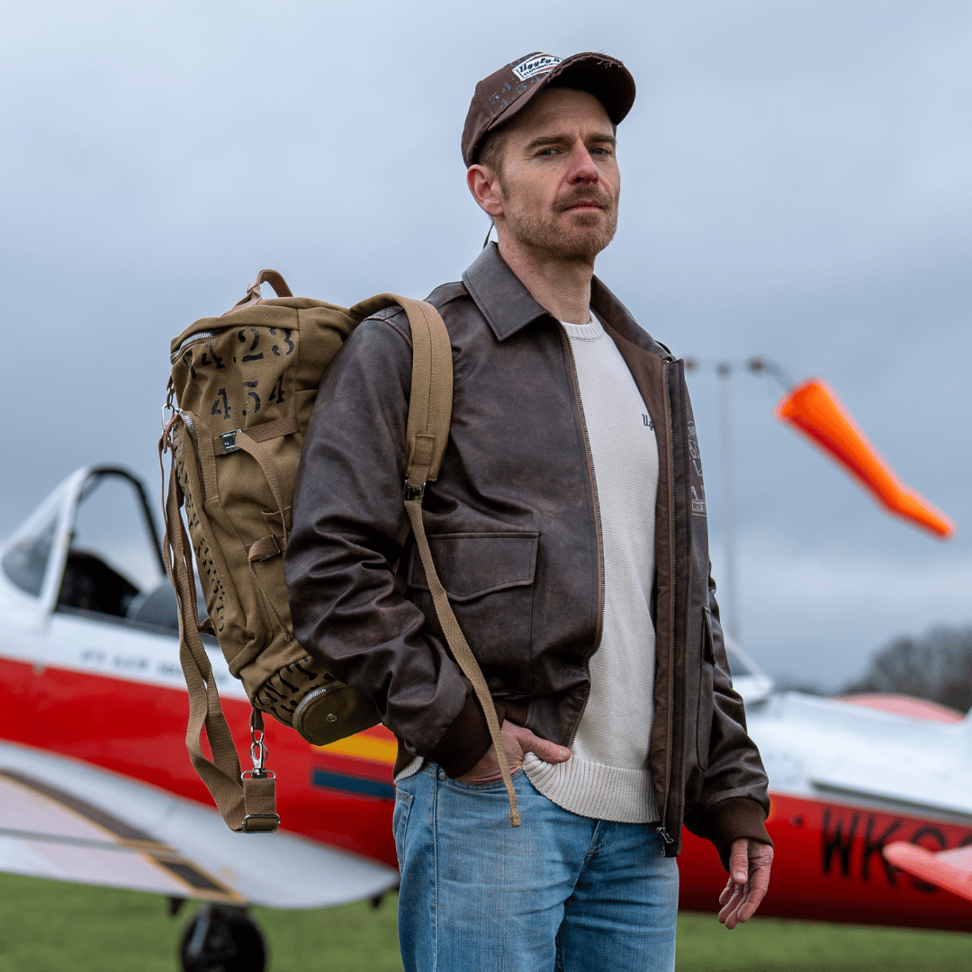 Beige 'Aviation' Duffle Bag by Uggly & Co