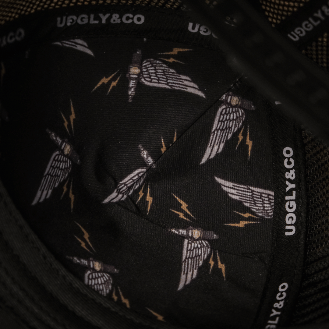 Lightning Bolt Trucker Hat by Uggly & Co