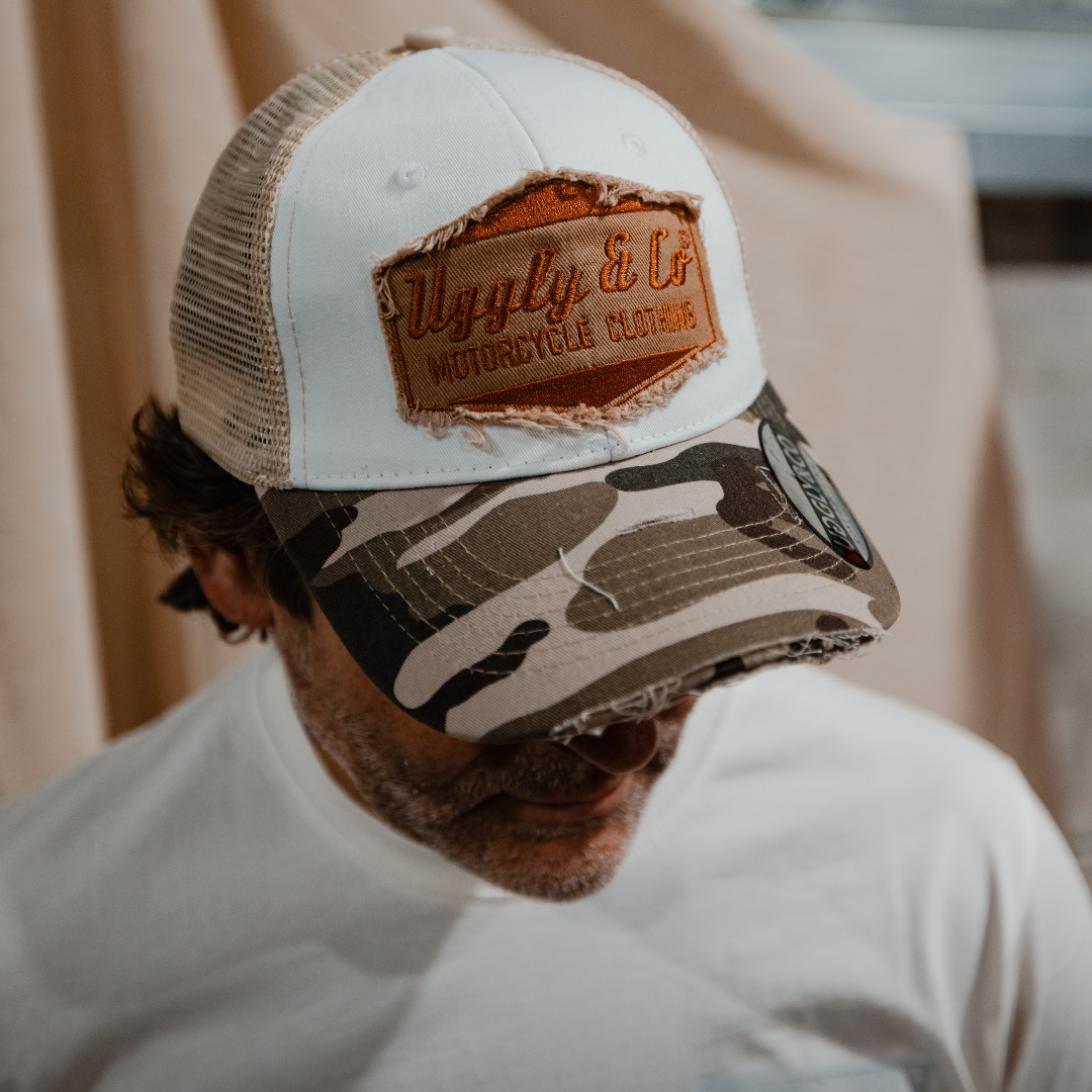 Camo Diamond Trucker Hat by Uggly & Co