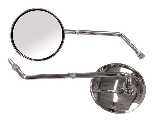 Bike It Universal Scooter/Moped Mirror With 8mm Thread Or Clamp 1pc - #U30653