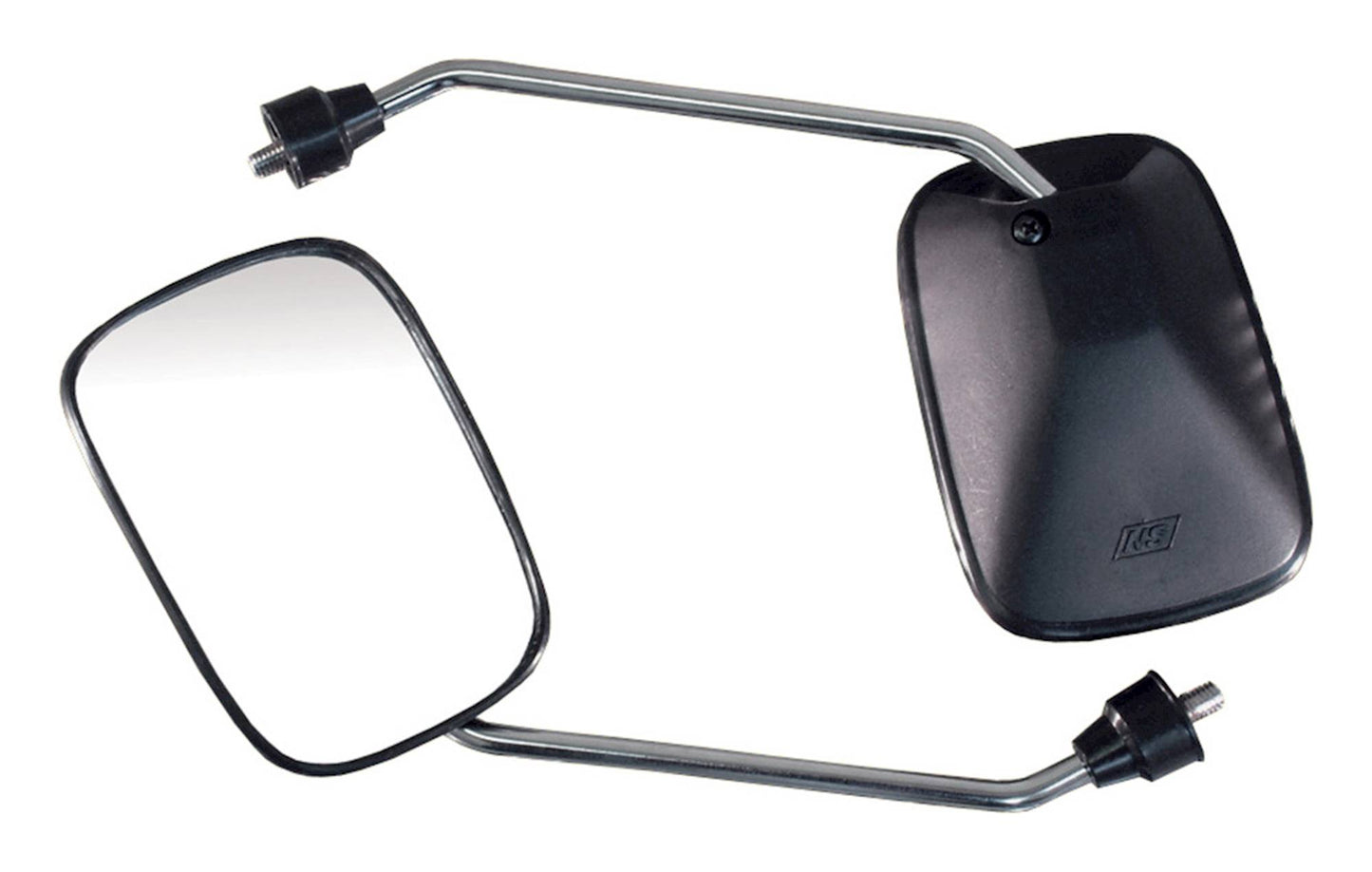 Bike It Black Square Universal Mirrors - #U64531