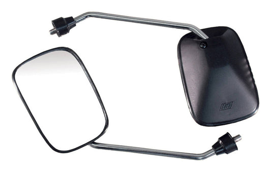 Bike It Black Square Universal Mirrors - #U64531