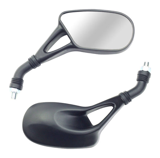 Bike It Aero Universal Black Mirrors With 10mm Thread
