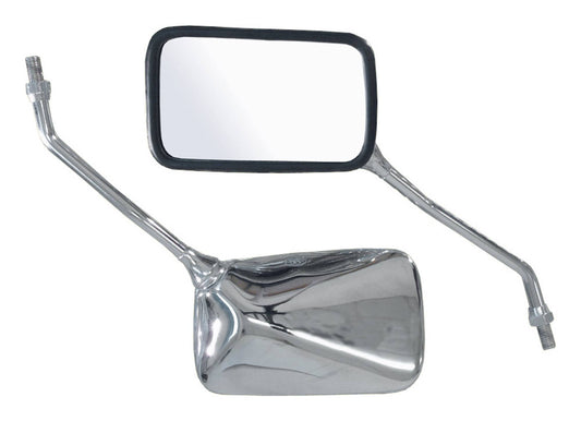 Bike It Pair Of Classic Custom Yamaha Mirrors With 10mm Right Reverse Thread - #YCC10