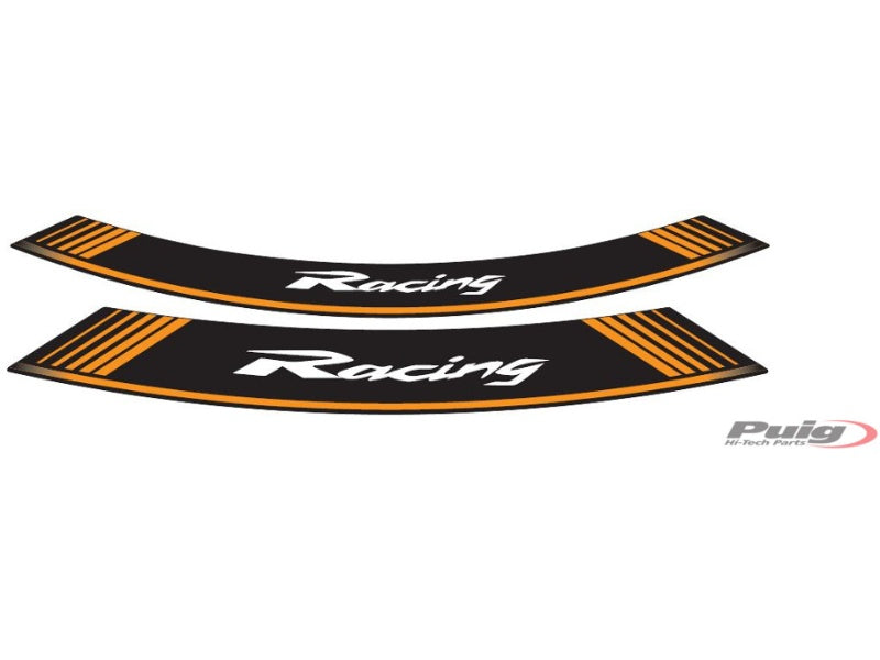 Wheel Rim Stickers - Orange
