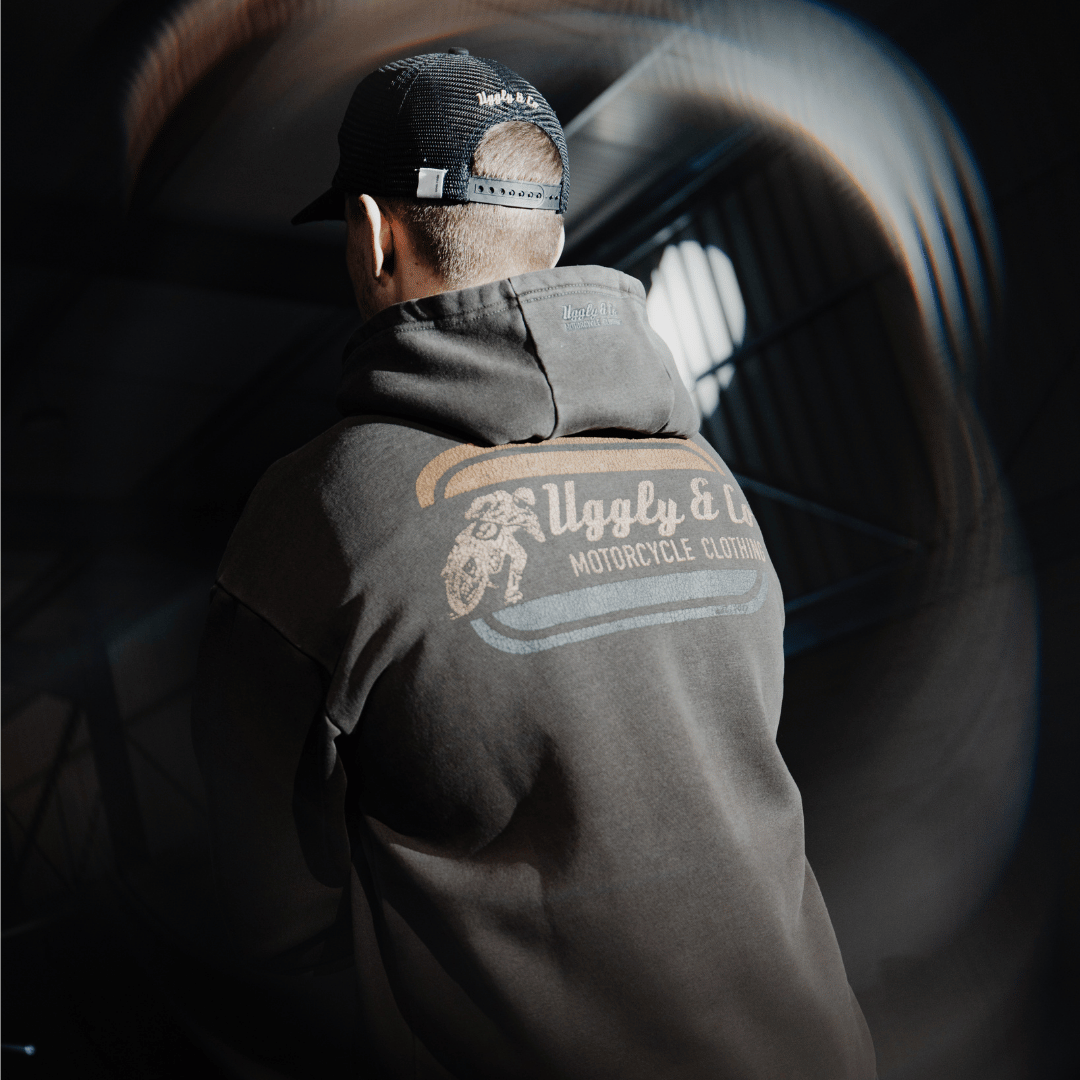 Olive Flattrack Hoodie by Uggly & Co