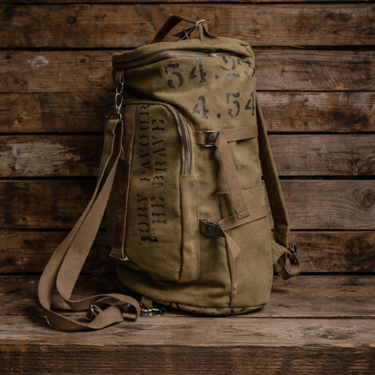 Beige 'Aviation' Duffle Bag by Uggly & Co