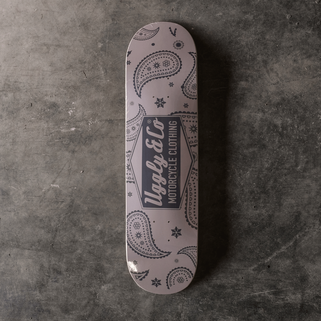 Diamond Bandana Skateboard Deck by Uggly & Co