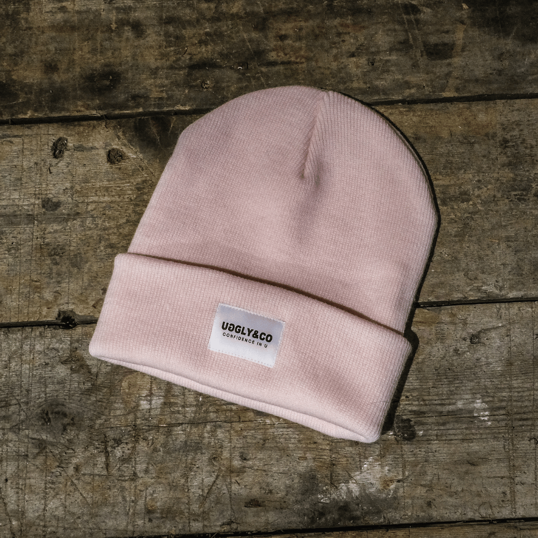 Pastel Pink Beanie by Uggly & Co